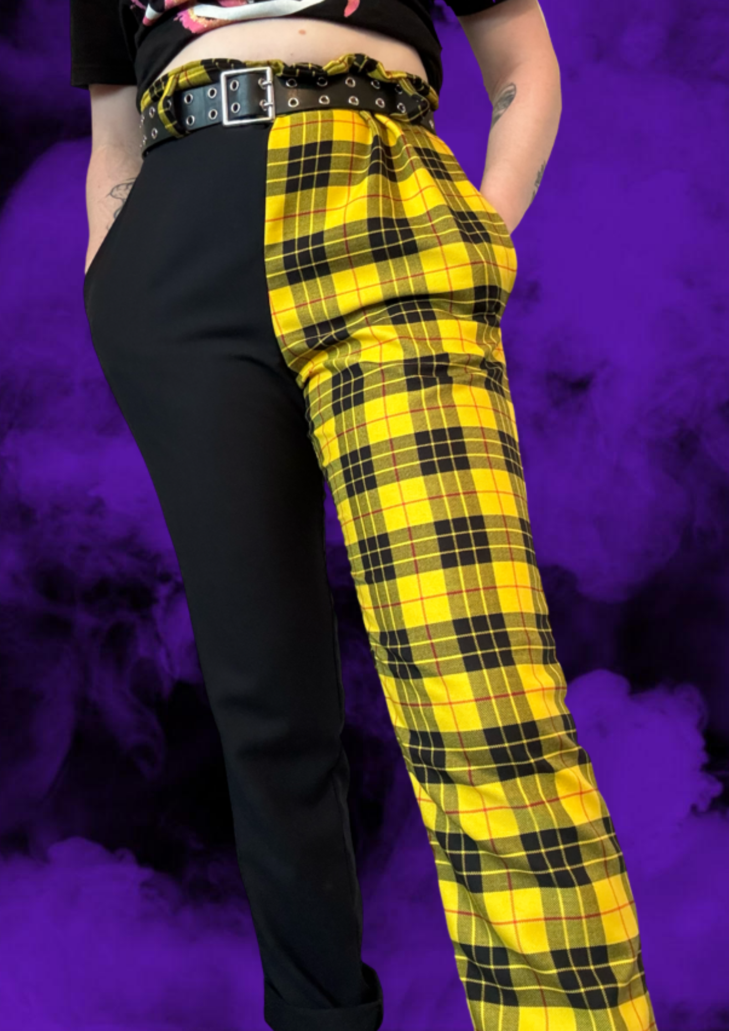 Tartan Split Trousers