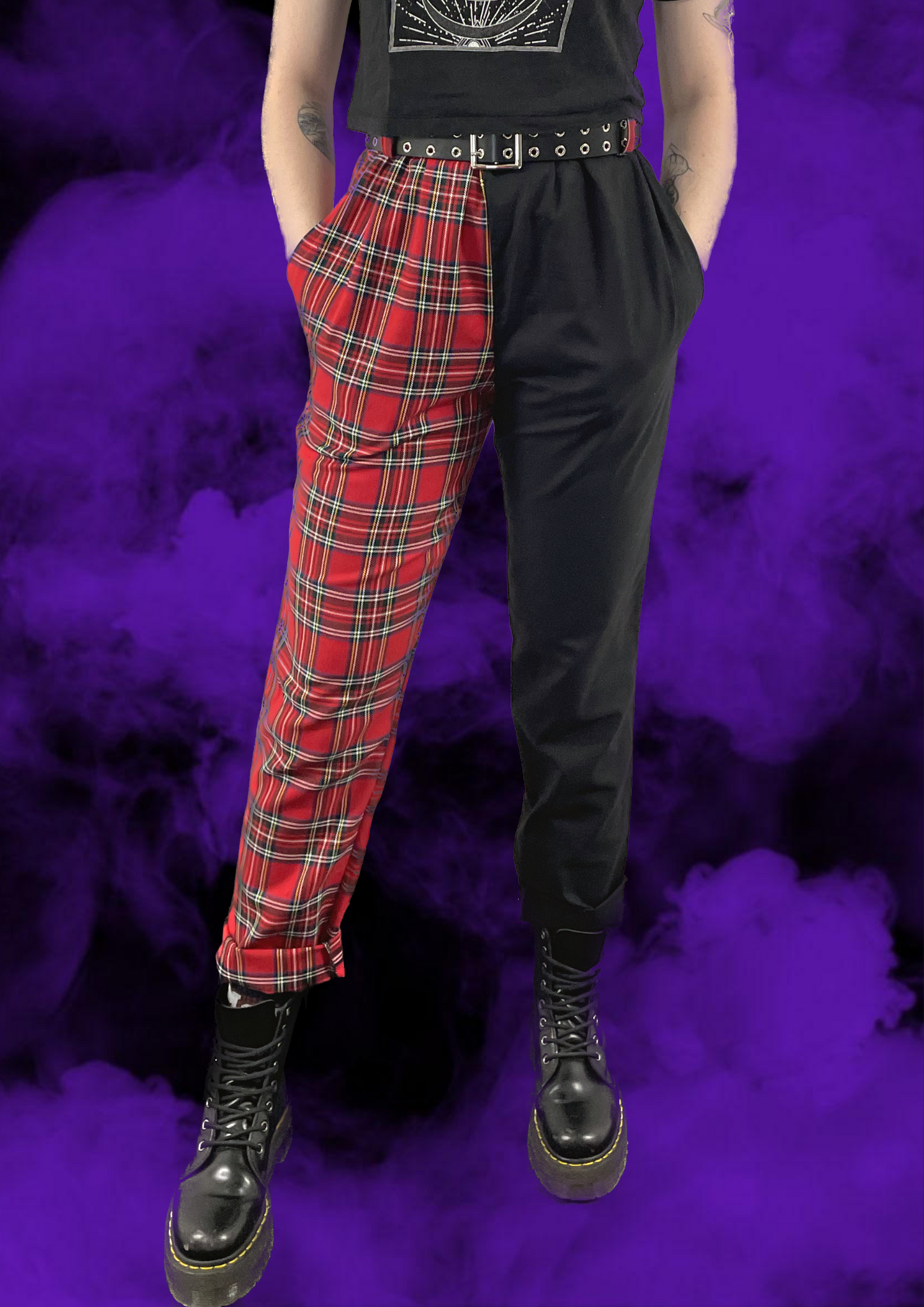 Tartan Split Trousers